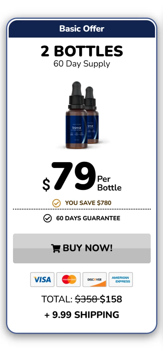 TrimX™ 2 bottles pricing